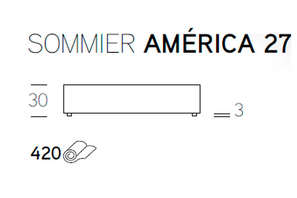 Sommier AMÉRICA 27 - imagem 2