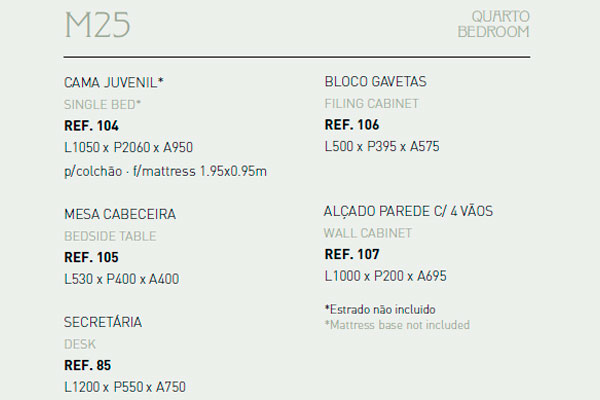 Quarto Juvenil M25 - imagem 2